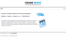 Tablet Screenshot of chaisedepot.com